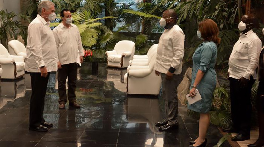 Recibe Díaz-Canel a ministro de Salud de Kenia 