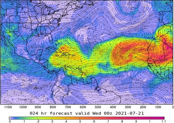 Polvo sahariano sobre Cuba Polvo sahariano sobre Cuba