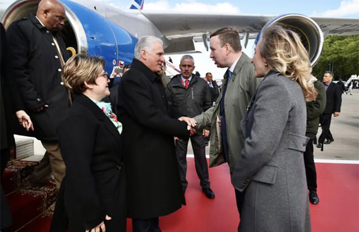  Miguel Díaz-Canel, llegó hoy a Moscú
