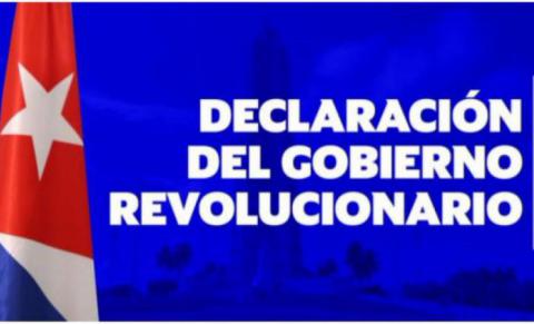 Declaración del Gobierno Revolucionario