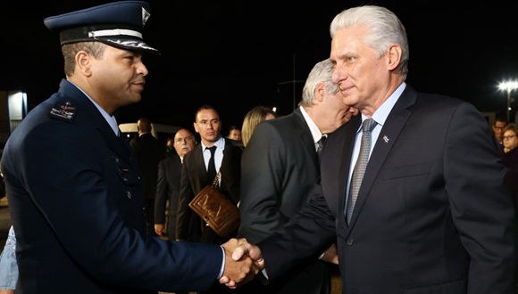 Presidente Díaz-Canel llega a Brasil para Cumbre de los BRICS