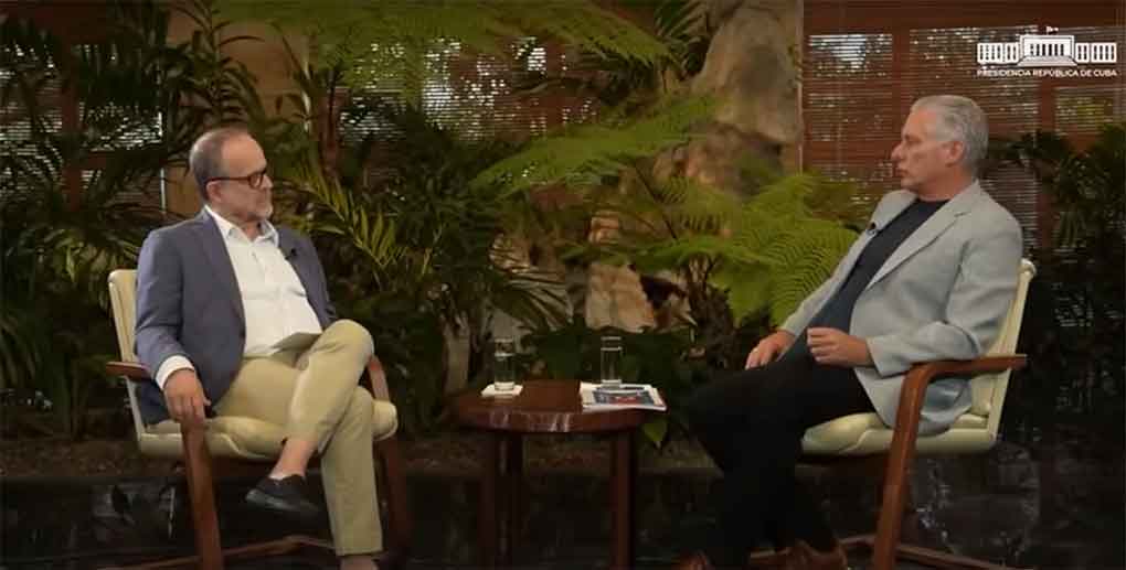 Presidente cubano se entrevista con el periodista Breno Altman