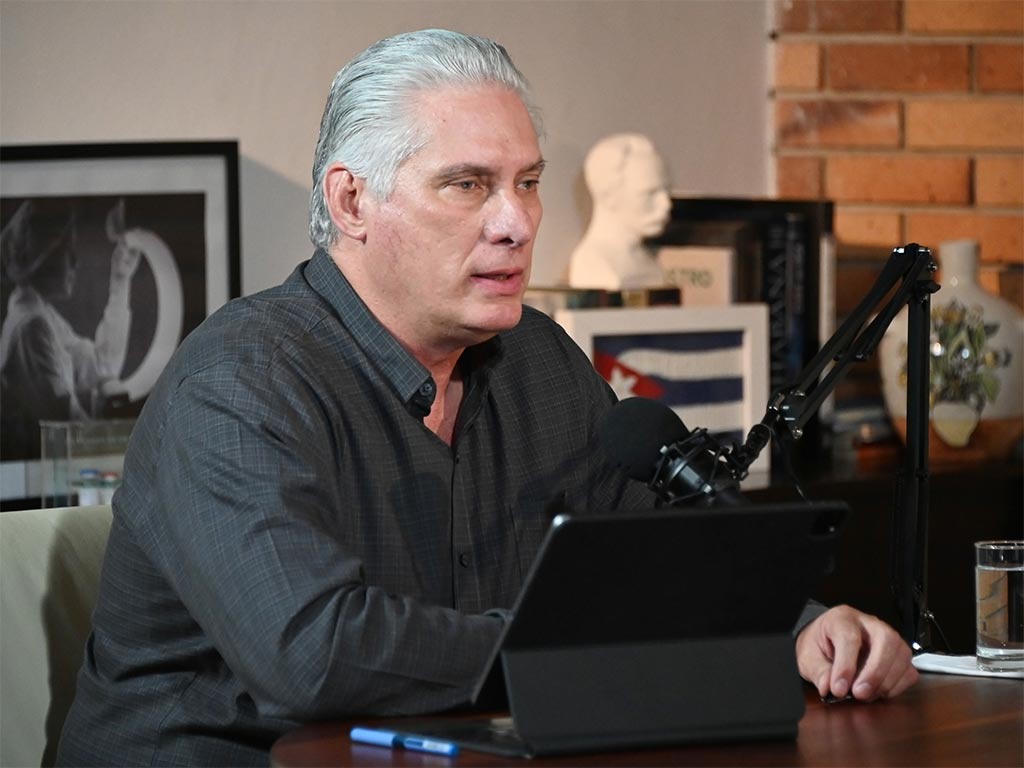 presidente de Cuba, Miguel Díaz-Canel desde la Presidencia presidente de Cuba, Miguel Díaz-Canel desde la Presidencia
