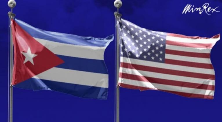 Banderas de Cuba y Estados Unidos Banderas de Cuba y Estados Unidos