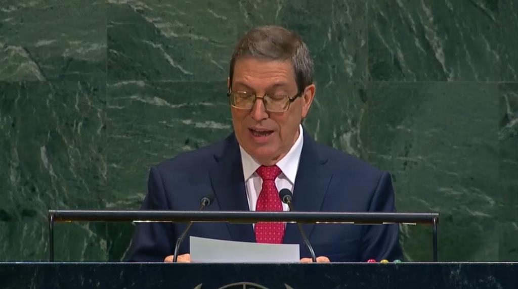 Cuba es una nación de paz, afirma canciller Bruno Rodríguez en ONU