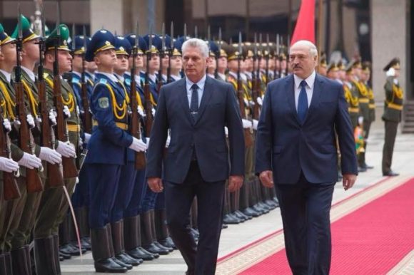 Presidente cubano realiza visita oficial a Belarús. Foto: Estudios Revolución