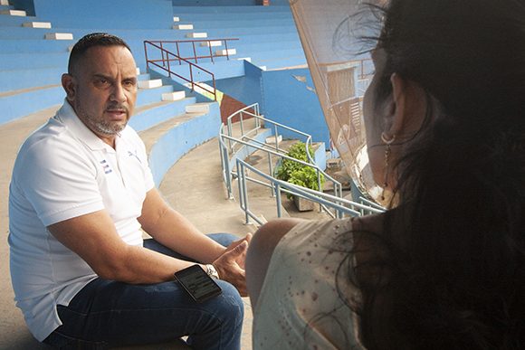 Juan Reinaldo Pérez, comisionado nacional de béisbol y sóftbol. 