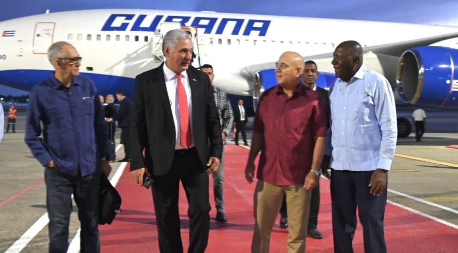 Presidente Miguel Díaz-Canel regresa a la Patria tras visita a Rusia