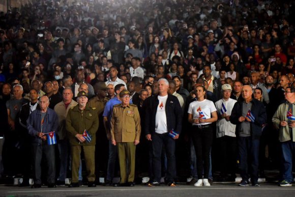 Marcha de las Antorchas. Foto: Tomada de la Agencia Cubana de Noticias (ACN)